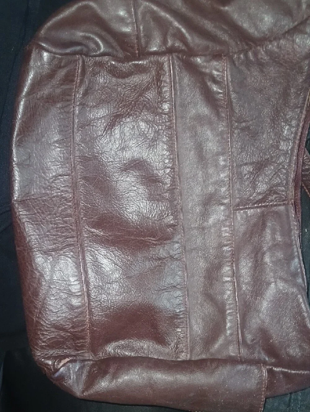 90s Vintage Lopez Comacho Burgundy Leather Satchel
